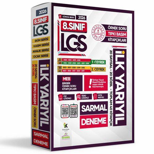 2026 8 Sınıf LGS 1  ve 2  ÇEYREK İLK YARIYIL MEB Örnek Soru Tıpkı Basım Sarmal Deneme Paketi Çözümlü