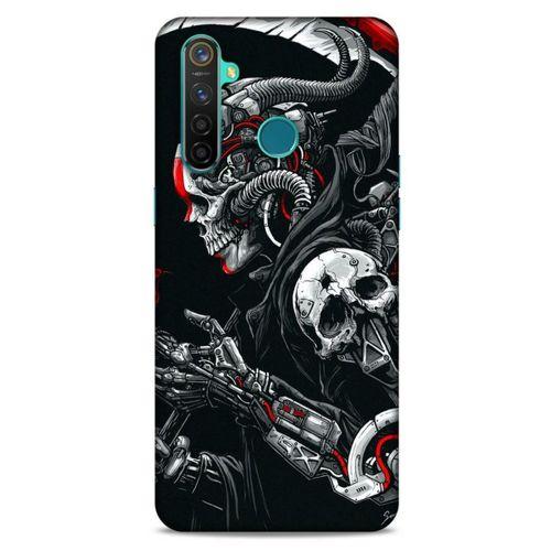 Realme 5 Pro Uyumlu Kılıf Motorsiklet (23) Ultra Koruma Kılıfı Kurukafa
