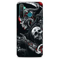 Realme 5 Pro Uyumlu Kılıf Motorsiklet (23) Ultra Koruma Kılıfı Kurukafa