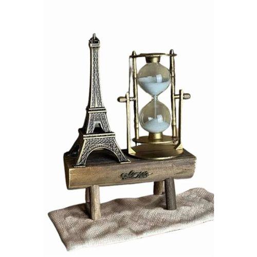 Eyfel Kuleli Kum Saati Dekoratif Hediyelik Eşya Retro Eyfel Kulesi