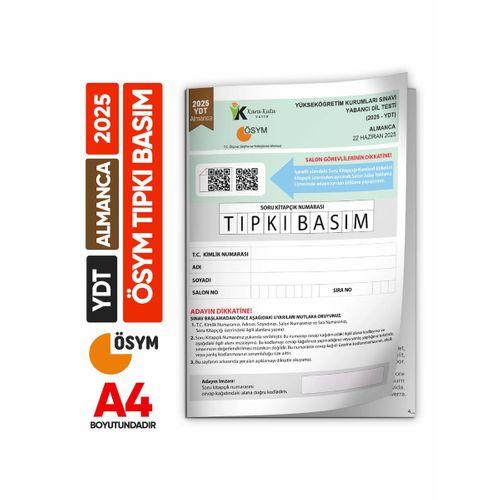 2025 YKS YDT Almanca ÖSYM Tıpkı Basım Çıkmış Soru Deneme Kitapçığı (Türkiye Geneli)