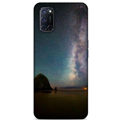 Lopard Oppo A92 Uyumlu Kılıf Gece'S (20) Koruyucu Kılıf Siyah Yeşil