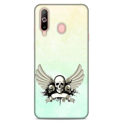 Lopard Samsung Galaxy A60 Uyumlu Kılıf Tattoo's (8) Baskılı Kılıf Yeşil Beyaz
