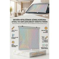 Aynalı Yansıtıcılı Açılır Kapanır Ön Cam Perdesi 425845