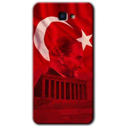 Potkal Hediye Fabrikası Samsung Galaxy J7 Prime HD Baskılı Kılıf + 9D Tam Ekran Koruyucu - Anıtkabir Atatürk