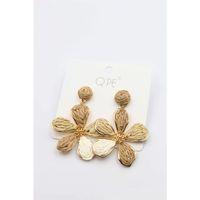 Hasır Çiçek Küpe - ÇOK RENKLİ