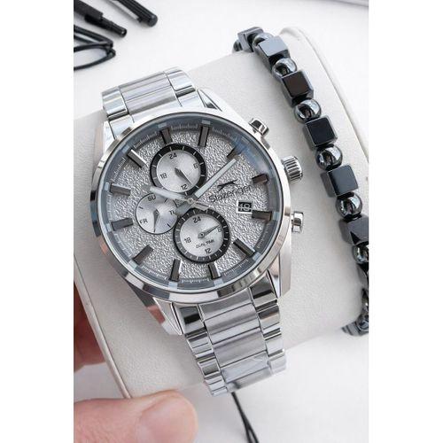 Slazenger Çelik Kordon İç Fonksiyonları Aktif 10 Atm+Bileklik Hediyeli Erkek Kol Saati VS.BLKT.0891