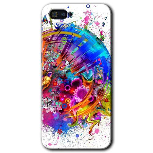 MRCİLETİSİM Realme C2 Kılıf HD Desen Baskılı Arka Kapak + Temperli Cam - 4K Clock