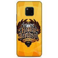 Huawei Mate 20 Pro Uyumlu Kılıf Motorsiklet (37) Silicone Cover Harley Davidson