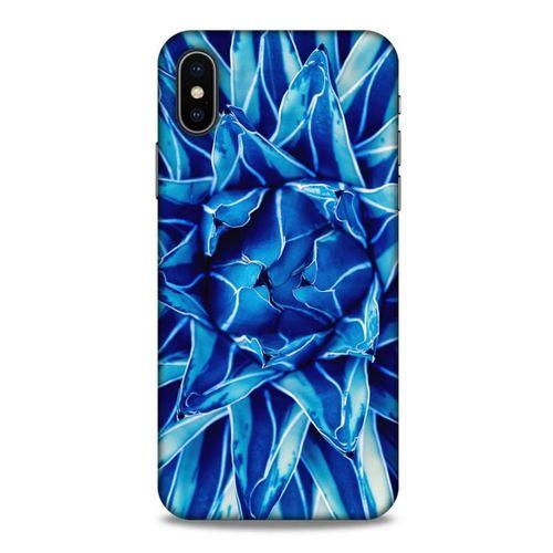 Lopard Apple Iphone X Uyumlu Kılıf Bahar (13) Silikon Kap Açık Mavi