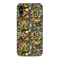 Graffitix (50) Desenli Silikon Kapak Apple iPhone XS Kılıf