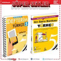 Arı Yayınları 5.Sınıf Türkçe Defteri ve Soru Bankası Seti 2 Kitap