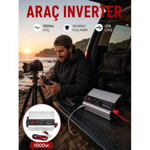 Araçtan Elektrik Kullanımı Sağlayan 1000w Akü İnvertör
