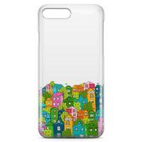 Apple iPhone 8 Plus Kılıf Bizim Mahalle Arka Kapak Koruma Desenli Full Koruyucu