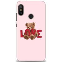 Xiaomi Mi A2 Lite Kılıf HD Baskılı Kılıf - Love Bear + Tam Ekran Koruyucu