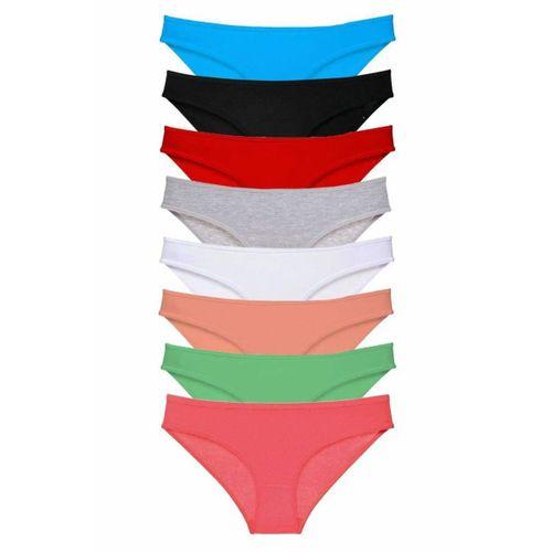 8 adet Süper Eko Set Likralı Kadın Slip Külot Set 6