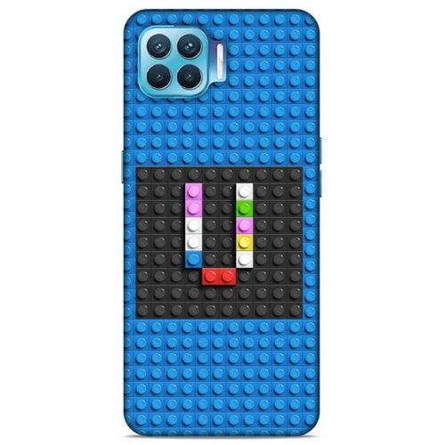 Lopard Oppo Reno 4 Lite Uyumlu Kılıf BloX (35) Fit Design Kılıf V Harfi