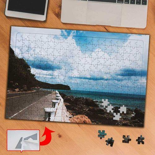 Deniz Kenarındaki Yol 240 Parça Puzzle Yapboz Tablo-71236