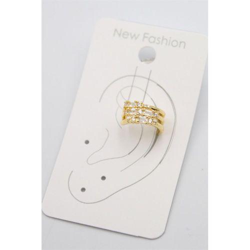 Taşlı Kıkırdak Küpe - Altın