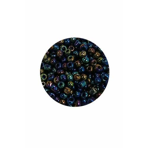 Dökme Cam Kum Boncuk (8/0) 3 mm - 20 Gram - Lacivert Yeşil - BNC169