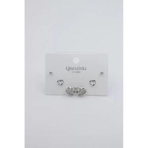 Çoklu Set Küpe - Gümüş