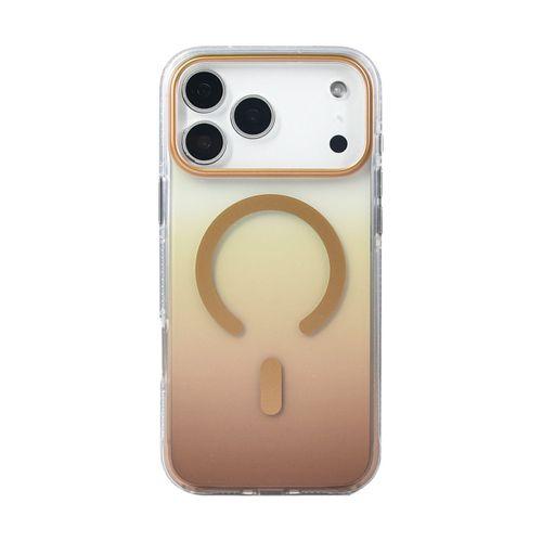 Apple iPhone 17 Pro Max Kılıf M-safe Şarj Özellikli Transparan Renk Geçişli Zore Toros Kapak