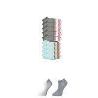 Gri Ve Beyaz Kadın Bilek Çorap 9 Çift