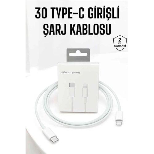 Iphone Uyumlu İos Uyumlu Lightning Hızlı Şarj Tye C Lightning Şarj Kablosu