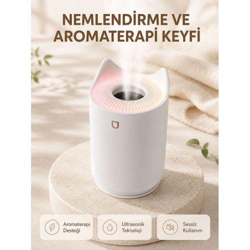 Aroma Difüzör Hava Nemlendirici Sessiz Çalışma Led Gece Lambası