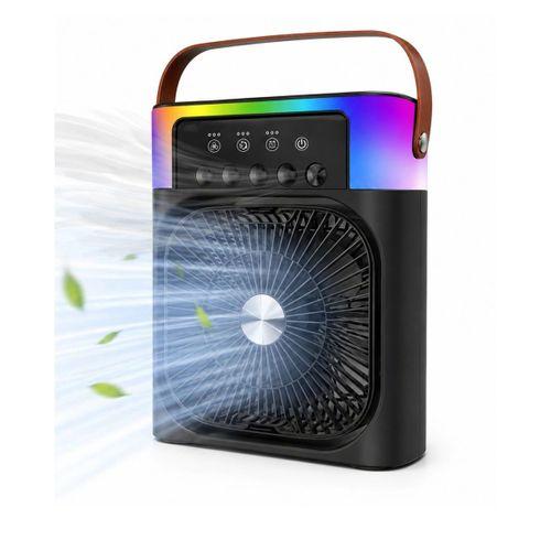 Taşınabilir Sprey Fan Rgb Işıklı Mini Klima Soğutucu Nemlendirici Usb Şarjlı