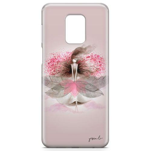 Xiaomi Redmi Note 9s Kılıf Sakura Arka Kapak Koruma Desenli Full Koruyucu