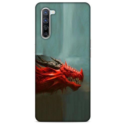 Oppo Reno 3 Pro 5g Kılıf Dragons (17) Tasarım Kılıf Siyah Boynuzlu Ejderha