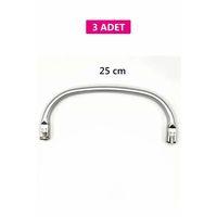 Gizli Metal Mango Çanta Bursu – 3 Adet - 25 cm - Metal Çanta Aparatı Çanta Aksesuarı