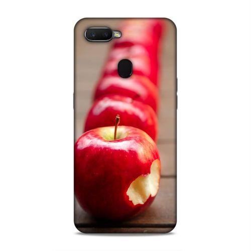 Oppo Ax7 Kılıf İsirilmis Elma Arka Kapak Silikon Koruma Full Koruyucu
