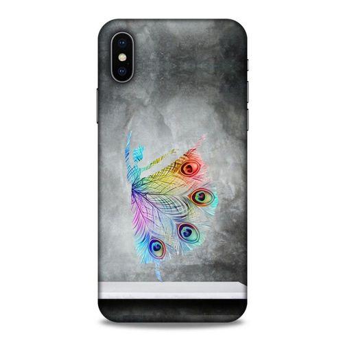 Apple iPhone XS Kılıf Desenli Özel Seri Tüyler (38) Neo Hybrid Kılıf