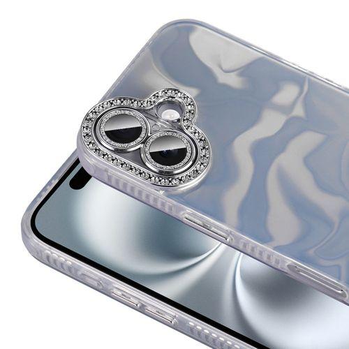 Apple iPhone 16 Plus Kılıf Airbagli Parlak Taş Detay Tasarımlı Zore Esila Kapak
