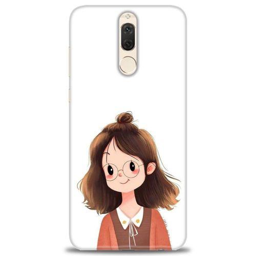 Huawei Mate 10 Lite Kılıf HD Baskılı Kılıf - Tatlı Kız + Tam Ekran Koruyucu
