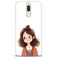 Huawei Mate 10 Lite Kılıf HD Baskılı Kılıf - Tatlı Kız + Tam Ekran Koruyucu