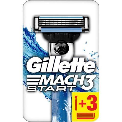 Gillette Mach3 Start Tıraş Makinesi + 3 Yedek Tıraş Bıçağı