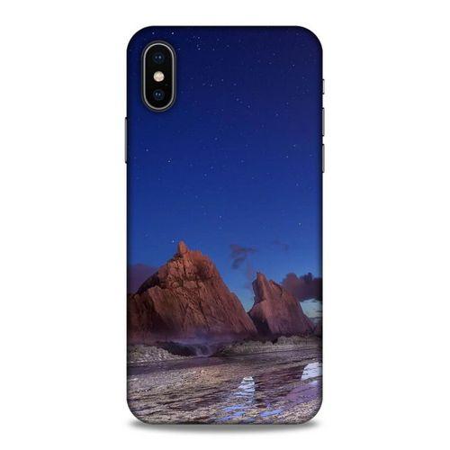 Lopard Apple iPhone XS Uyumlu Kılıf Gece'S (14) Lansman Kılıf Parliement Mavi