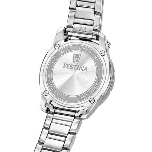 Festina F20743/1 Quartz Çelik Gri Mavi Kadran 10 ATM 45 mm Erkek Kol Saati
