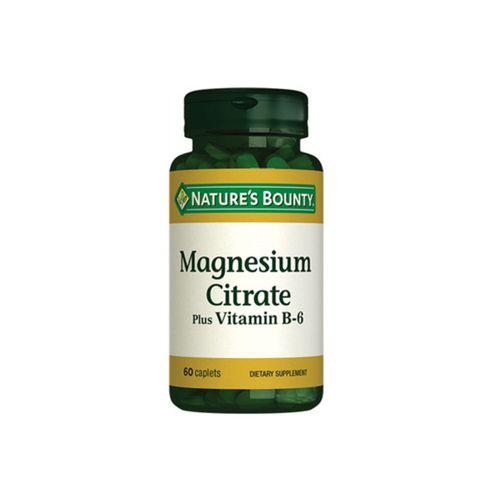 Nature's Bounty Nature's Bounty Magnesium Citrate Plus With Vitamin B6 60 Kapsül