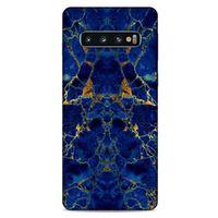 Samsung Galaxy S10 Uyumlu Kılıf Mavi Delisi (3) Kapak Suluboya