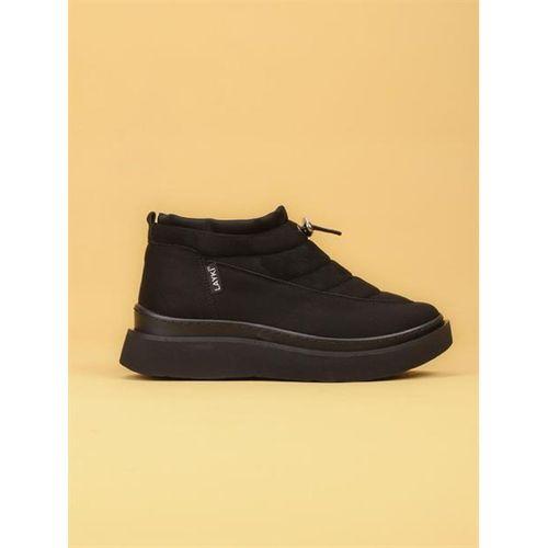 LUXOR Kadın Dolgulu Kışlık Siyah Sneaker Bot