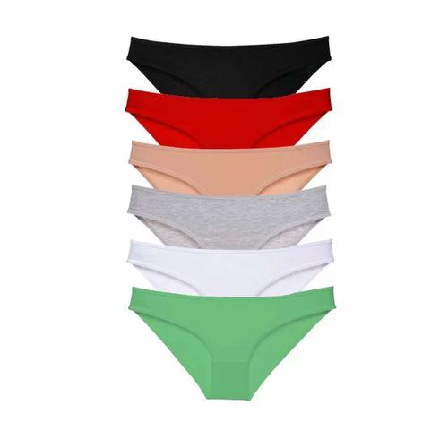 6 adet Süper Eko Set Likralı Kadın Slip Külot Renk 2