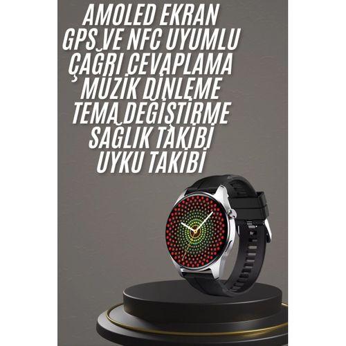 Akıllı Saat 1 5 Inç Amoled Ekran Çift Kordonlu Gps Nfc Uyumlu