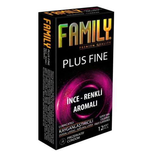 Family Plus Fine - Süper İnce, Renkli Ve Meyve Aromalı - Renkli Geceler Prezervatif