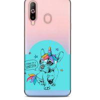 Zoologix (24) Samsung Galaxy M21 Şeffaf Kılıf Silikon Desenli