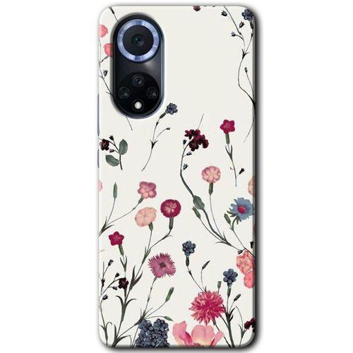 Huawei Nova 9 Kılıf HD Desen Baskılı Arka Kapak - Mat Çiçek + Kırılmaz Cam