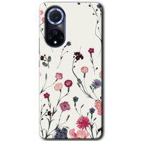 Huawei Nova 9 Kılıf HD Desen Baskılı Arka Kapak - Mat Çiçek + Kırılmaz Cam